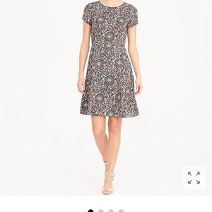 J crew factory short sleeve flutter dress